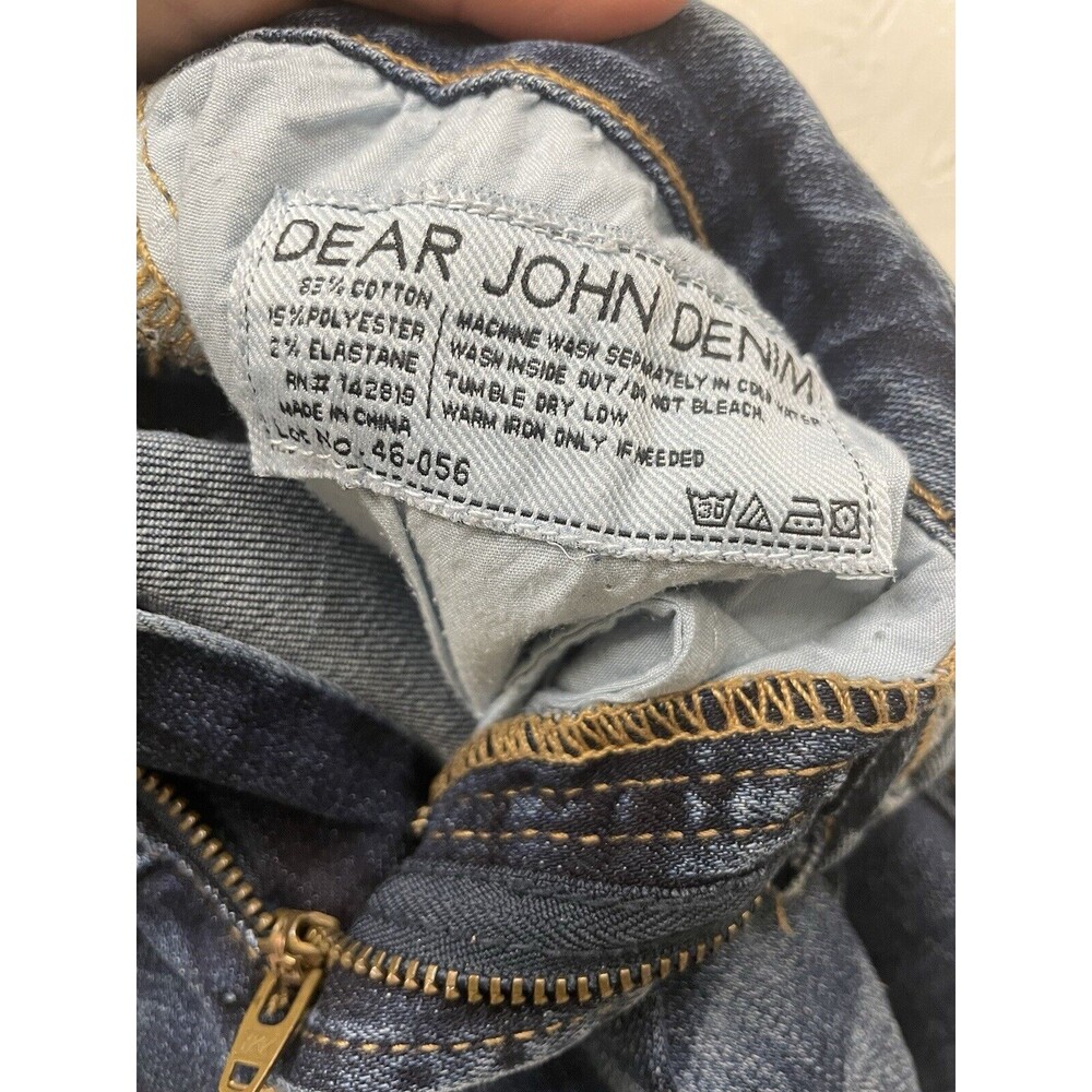 Dear John Playback Comfort Straight Dark Blue Jeans size 26 - Picture 4 of 5